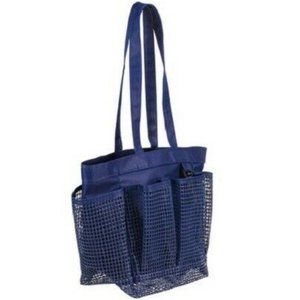 NWT Room Essentials Navy Blue Mesh Shower Caddy